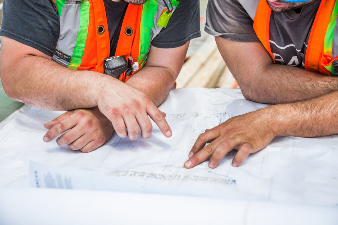Hands on blueprints for custom home in Greenville SC